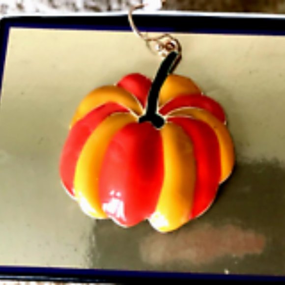 Pumpkin Earrings Dangle Hooks Thanksgiving New Fall Jewelry Festival Har… - Picture 8 of 12